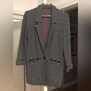 Chic Striped Women's Blazer